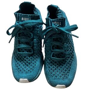 NOBULL Knit‎ Runner Women Size 7.5 Teal Excellent Training Shoes Sneaker